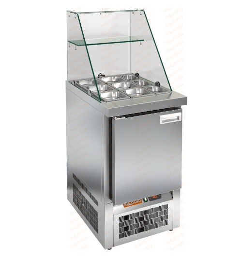 Стол холодильный для салатов (саладетта) HICOLD SLE3-1GN высокое стекло